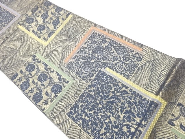JAPANESE FUKURO OBI / WOVEN FLOWER